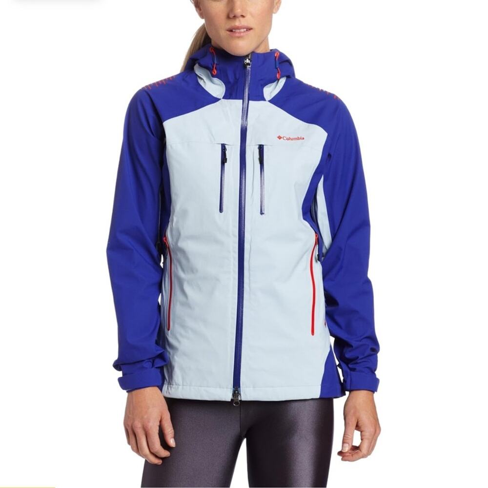 Columbia Women’s Compounder Shell Jacket Size XS Blue Waterproof Windbreaker